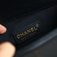 Chanel print inside black boy chanel bag