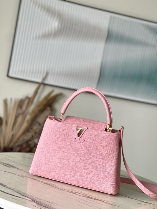Louis Vuitton Capucines MM Rose Pink High Grade