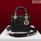 Small Lady Dior My ABCDior Bag Lamb Skin Black - High Grade