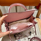 Hermes Pink Kelly Bag Epsom Leather Silver Hardware
