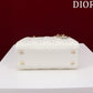 Small Lady Dior My ABCDior Bag Lamb Skin White - High Grade