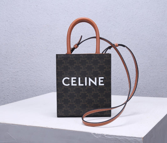 Celine Tote Bag in Triomphe Canvas Grade 3