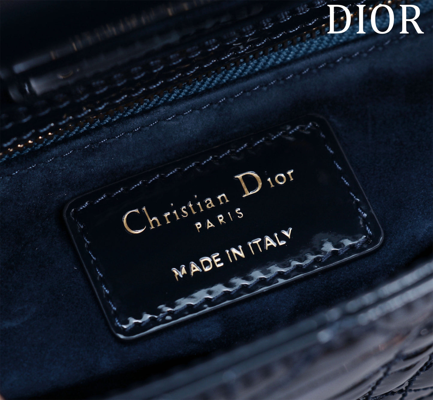 print of christian dior inside Lady dior bag