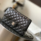 Chanel Classic Handbag Grained Calf Skin 23cm - High Grade