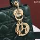 Small Lady Dior My ABCDior Bag Lamb Skin Green - High Grade