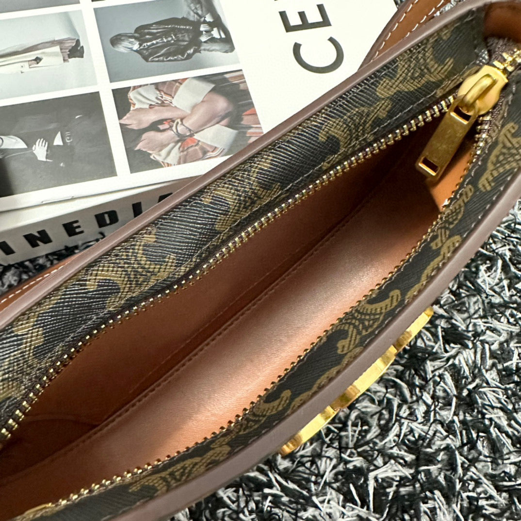 Celine Tilly Bag Genuine Leather Medium - Canvas Grade 1