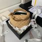 Chanel Mini Loop Change Purse with Chains white Caviar Leather with Gold-Tone