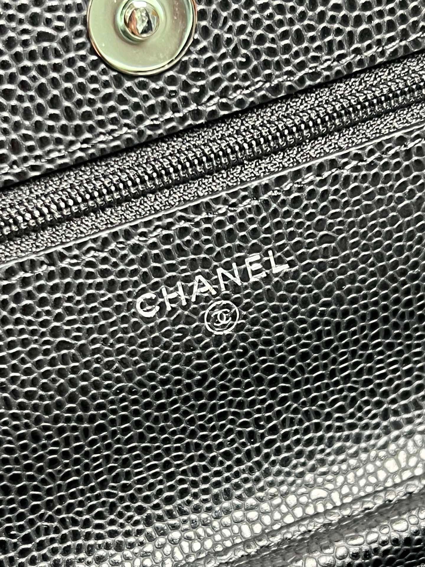 Chanel Wallet On Chain Caviar Calf Skin Mid Grade
