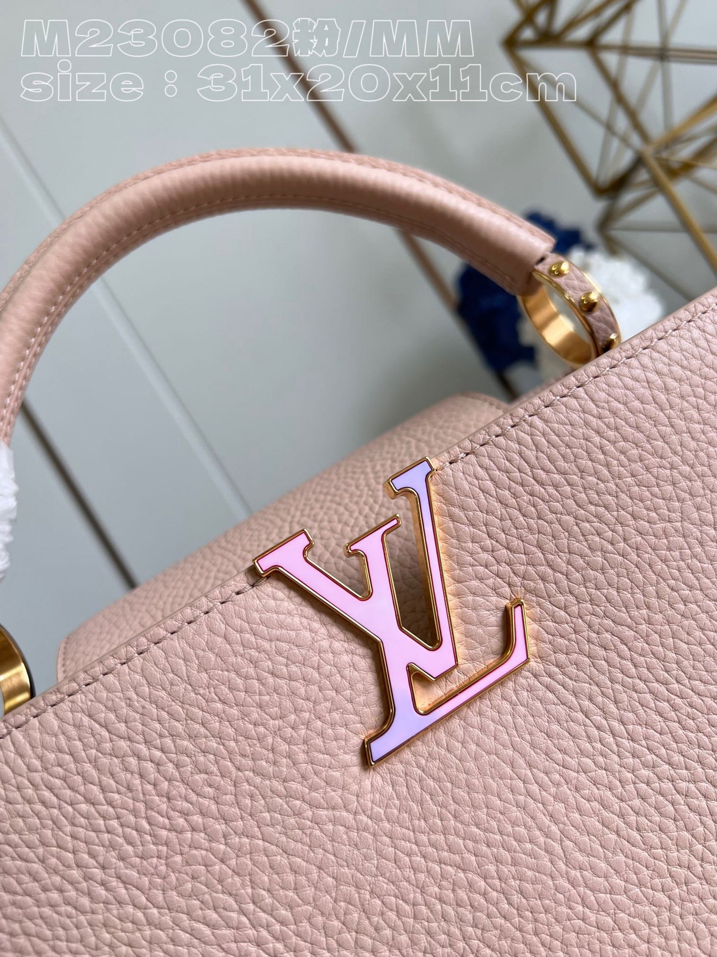 Louis Vuitton Capucines MM Baby Pink High Grade