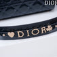 Small Lady Dior Bag Black Strass Cannage Satin - High Grade