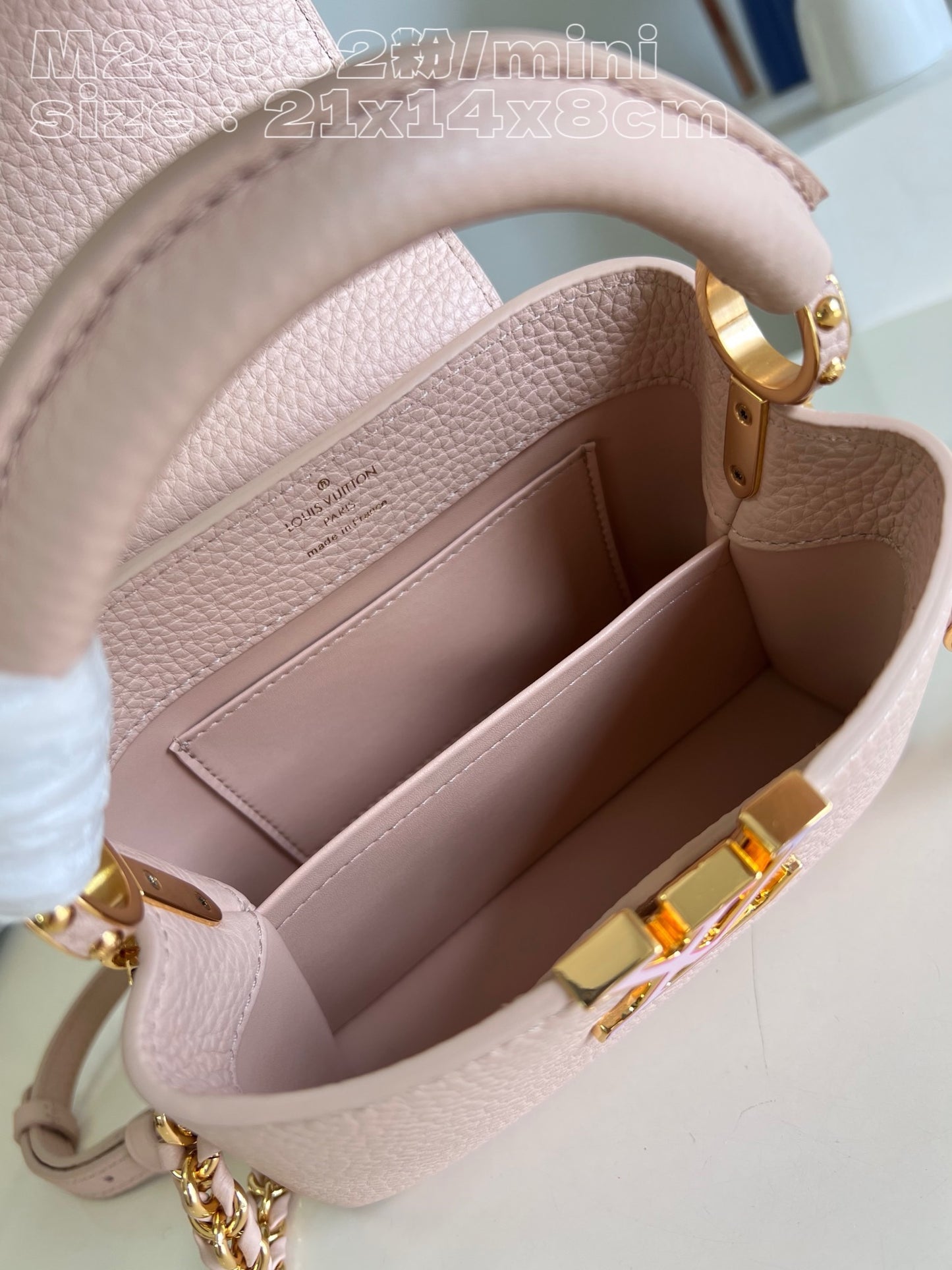 Louis Vuitton Capucines Mini Baby Pink High Grade