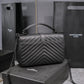 YSL College Medium Quilted Leather Lamb Skin Grade 1