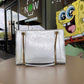 YSL Silver Crinkled Quilted Bag Grade 1