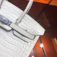Hermes Birkin Bag Crocodile Leather White